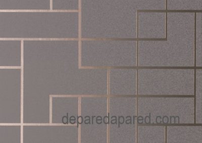 2927-42492 tapiz en Hermosillo polished de pared a pared gris y cobre