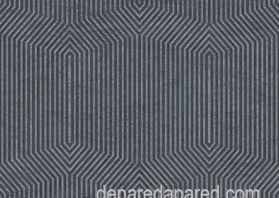 Modish Papel tapiz en Hermosillo geometric rayure azul