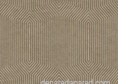 Modish Papel tapiz en Hermosillo geometric rayure dorado con gris