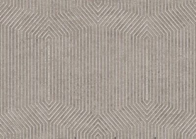Modish Papel tapiz en Hermosillo geometric rayure gris con beige