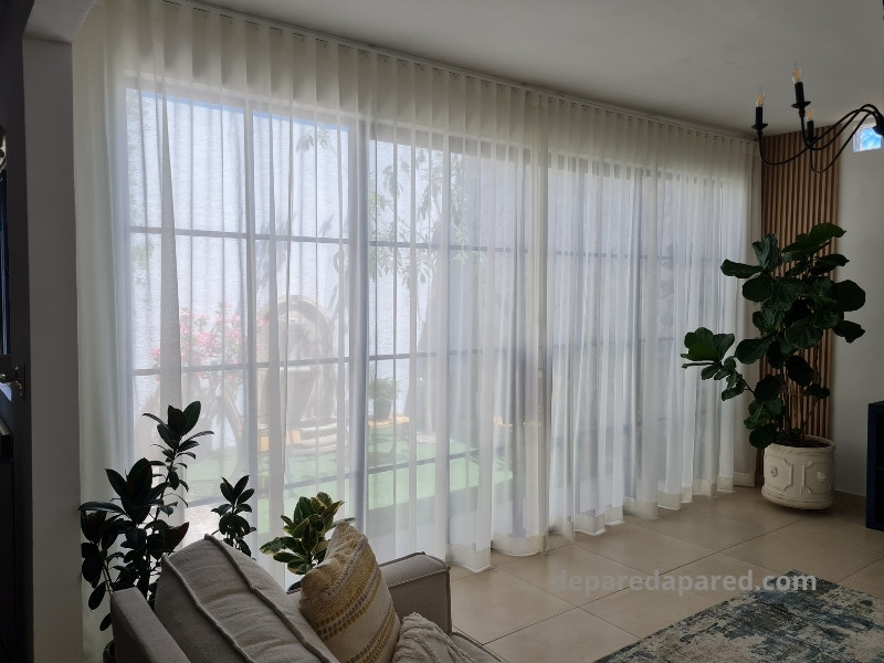 Cortina en hermosillo ondulada a techo frescura transparente